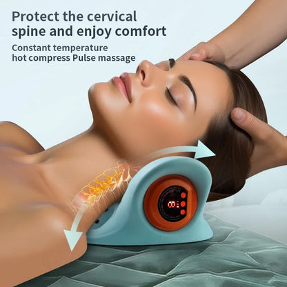 Multifunctional Electric Neck Massager: Vibration and Heat Therapy for Cervical Spine Relief