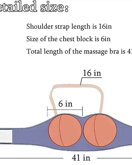 Electric Breast Massager: Wireless Bra for Enhancement and Hot Compress