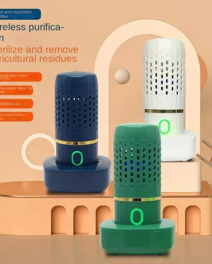 Portable Ultrasonic Fruit and Vegetable Washing Machine: Wireless Food Cleaner for Outdoor Use