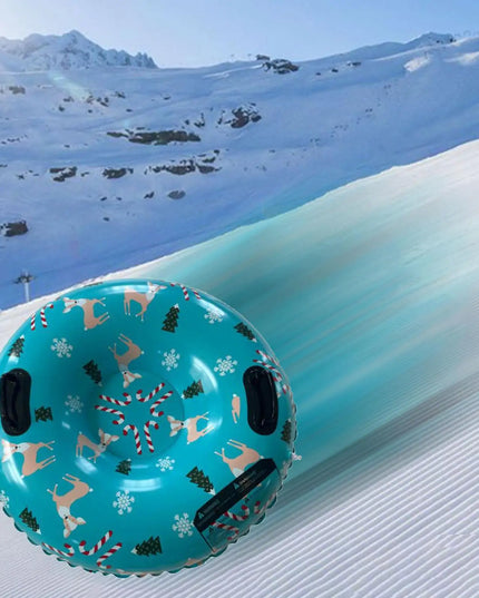 Winter Snow Tubes: 35.83-Inch Inflatable Sled for Kids and Adults – Fun Multicolor Options