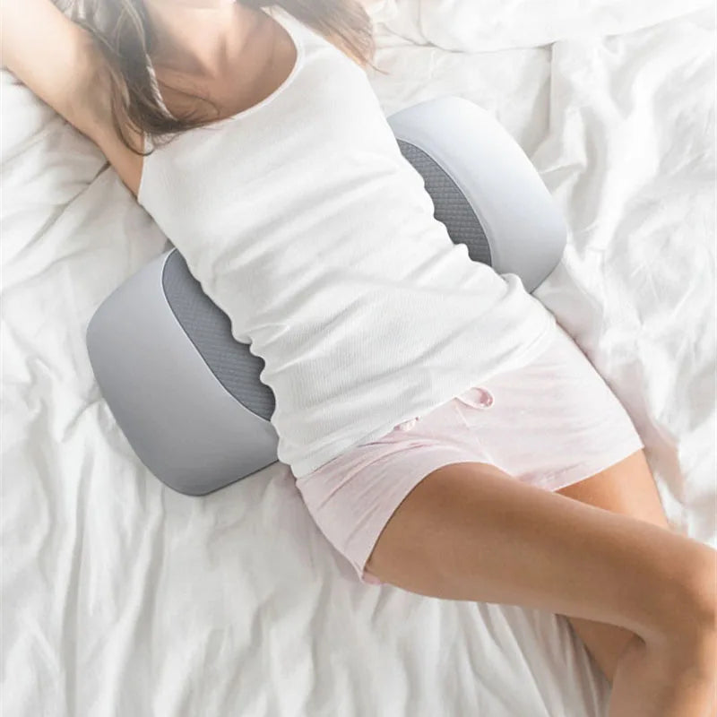 Slow Rebound Memory Foam Lumbar Support Pillow: Orthopedic Cushion for Back and Spine Relief