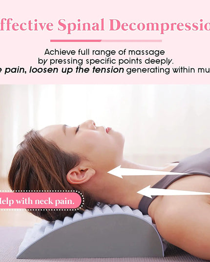 Chronic Back Pain Treatment: Stretcher Pillow for Lumbar Support and Neck Relief