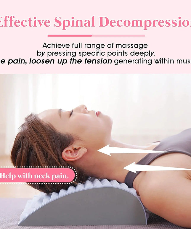 Chronic Back Pain Treatment: Stretcher Pillow for Lumbar Support and Neck Relief