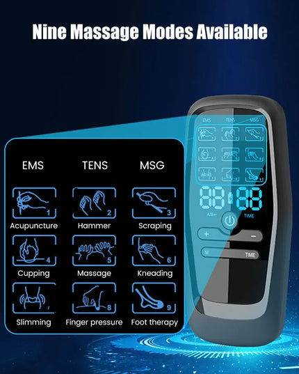 Electric Acupuncture Massager: Rechargeable Full-Body EMS Muscle Stimulator and Tens Unit