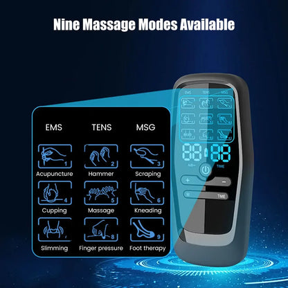 Electric Acupuncture Massager: Rechargeable Full-Body EMS Muscle Stimulator and Tens Unit