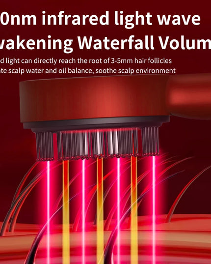 Electric Vibration Massage Comb: Red Light Therapy for Hair Growth and Scalp Care