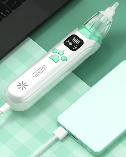Child-Friendly Electric Nasal Aspirator: Dr.Isla Silicone Nose Cleaner with Safe Suction for Babies