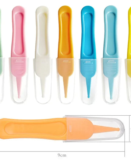 1PC Infant Ear and Nose Cleaner: Safe Round Head Tweezers for Baby Care