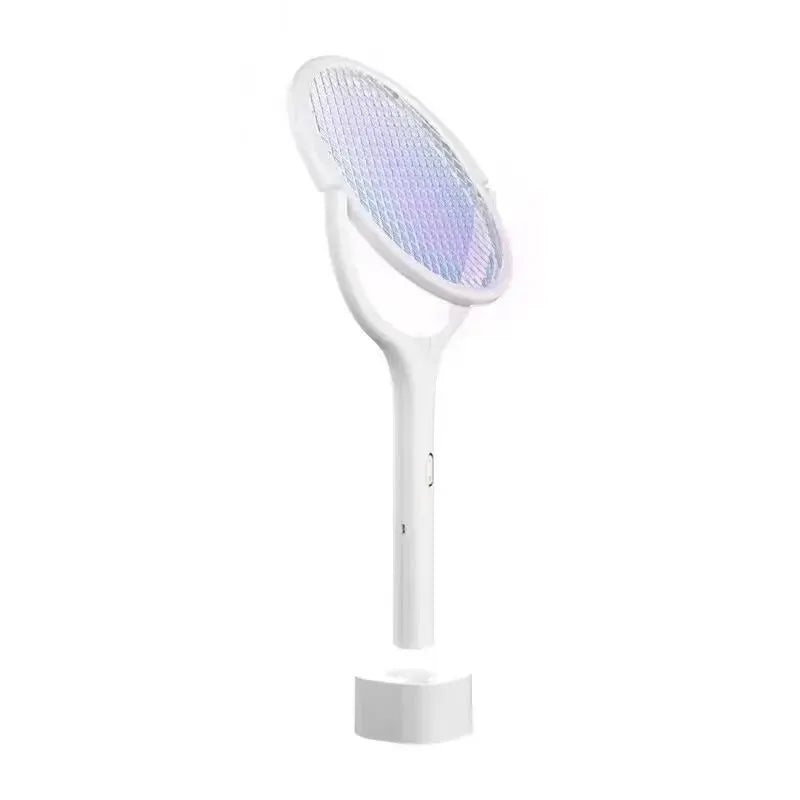 5-in-1 Fast Charging Electric Mosquito Swatter: Adjustable Battery-Powered Bug Zapper Lamp