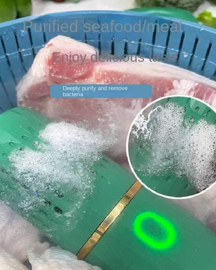 Portable Ultrasonic Fruit and Vegetable Washing Machine: Wireless Food Cleaner for Outdoor Use