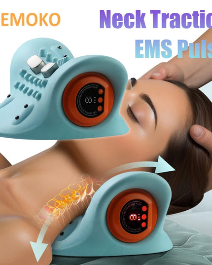Multifunctional Electric Neck Massager: Vibration and Heat Therapy for Cervical Spine Relief