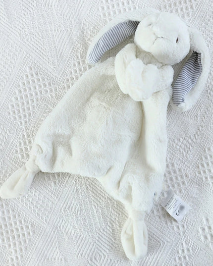 11" Soft Bunny Comforter: Teething Toy & Doll Room Decor for Infants