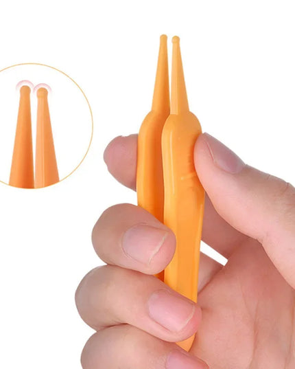 1PC Infant Ear and Nose Cleaner: Safe Round Head Tweezers for Baby Care
