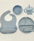 Gray and blue six