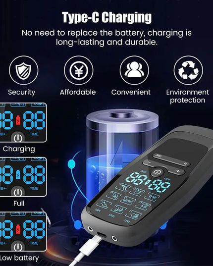 Electric Acupuncture Massager: Rechargeable Full-Body EMS Muscle Stimulator and Tens Unit