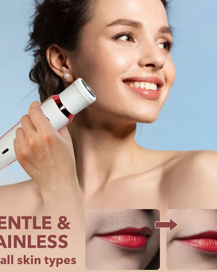 4-in-1 Electric Razor for Women: Portable Painless Shaver for Body, Face, and Bikini