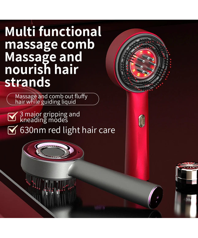 Electric Vibration Massage Comb: Red Light Therapy for Hair Growth and Scalp Care