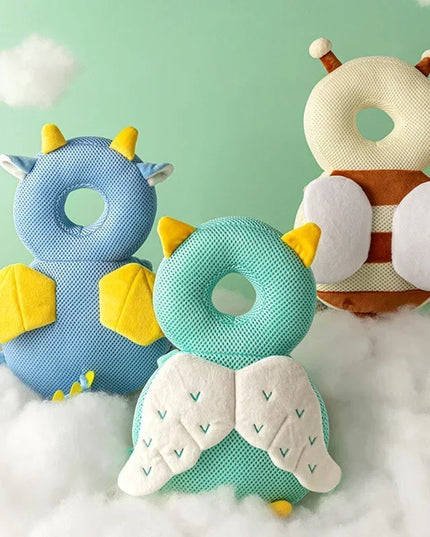 Toddler Head Protector Cushion: Cartoon Angel Bee Safety Pad for 1-3 Year Olds