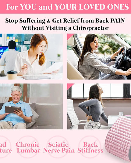 Chronic Back Pain Treatment: Stretcher Pillow for Lumbar Support and Neck Relief