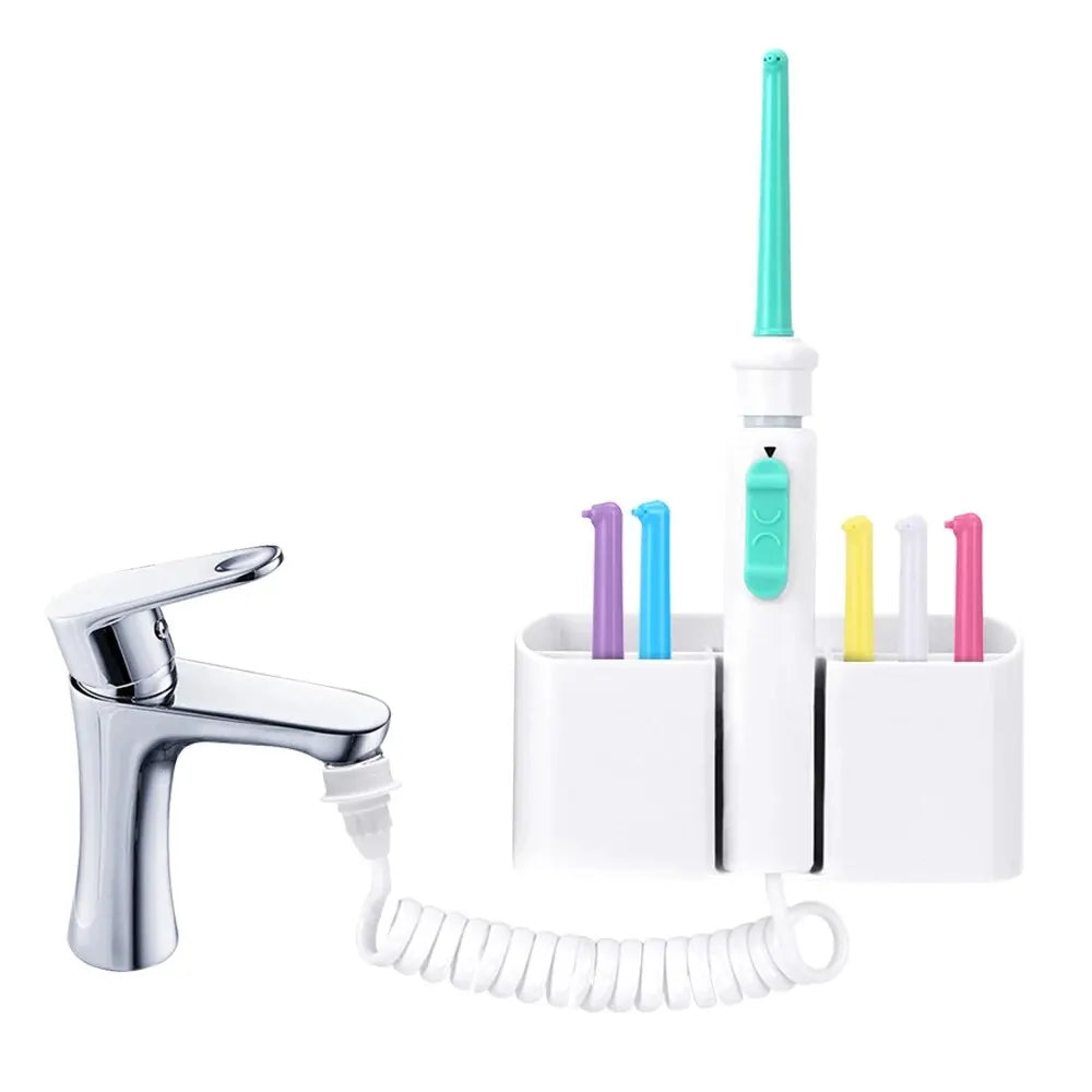 Teeth Cleaner Oral Irrigator: Portable Faucet Water Flosser with No Charging Needed