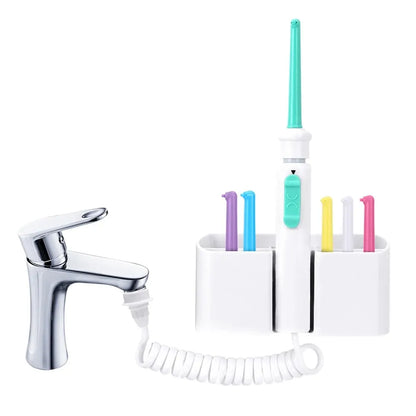 Teeth Cleaner Oral Irrigator: Portable Faucet Water Flosser with No Charging Needed