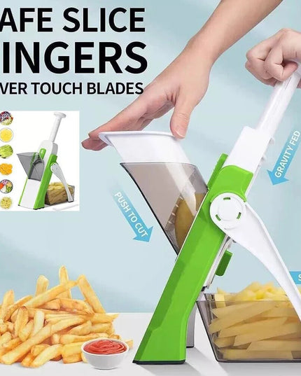 Multi-Functional Vegetable Slicer: Safe Chopper for Potatoes, Shredders, and Kitchen Gadgets