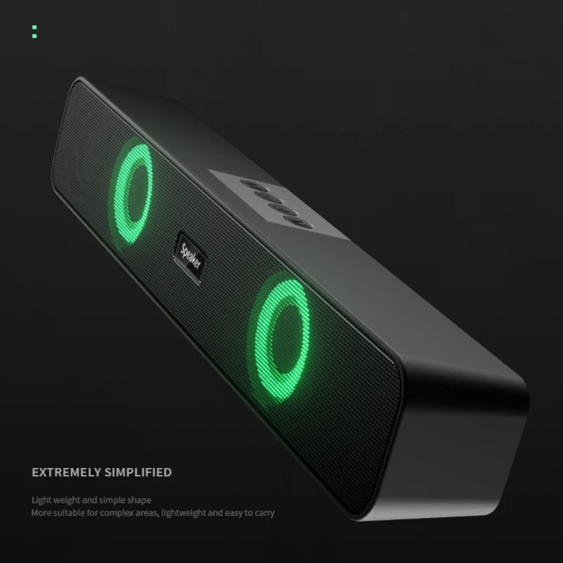 E56B Wireless Bluetooth-compatible Speaker Soundbar Box Dual-Speaker 4D-Subwoofer