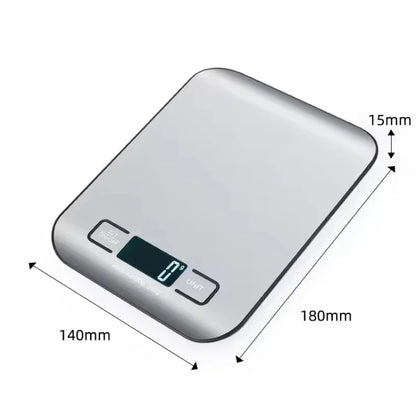 Electronic Kitchen Scale: 5kg/1g Weighing Tool with LED Display for Home, Food, and Jewelry