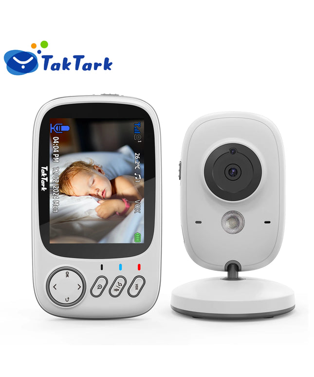 Wireless Video Baby Monitor 3.2-Inch: Auto Night Vision, Intercom, and Temperature Alerts