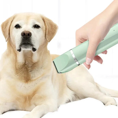 4-in-1 Electric Dog Clippers: Cordless Grooming Trimmer for Low Noise Pet Care