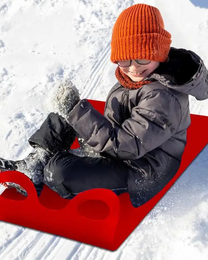 Lightweight Snow Sled: Roll-Up Design with Handle for Easy Transport