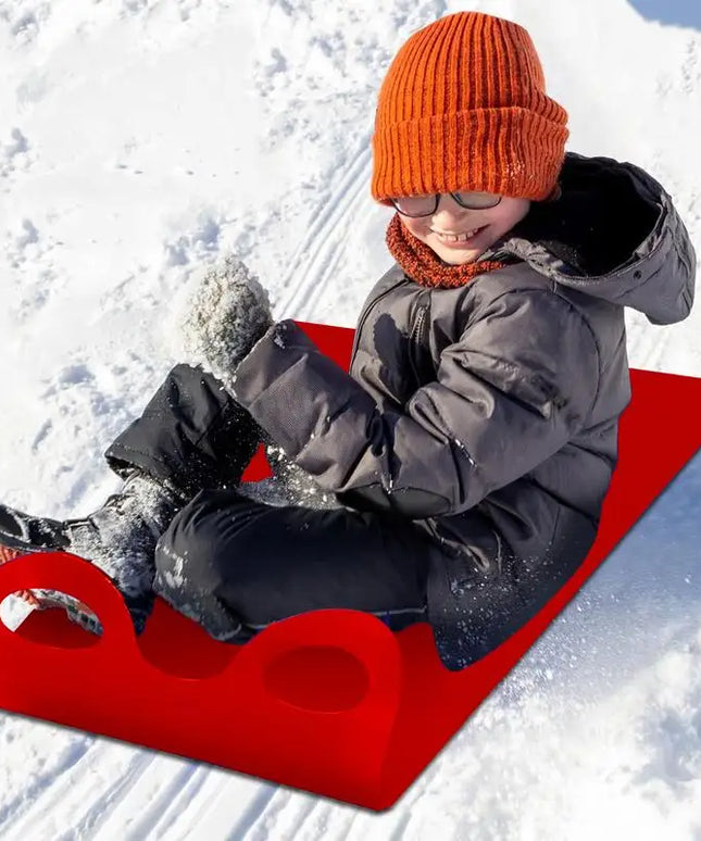 Lightweight Snow Sled: Roll-Up Design with Handle for Easy Transport