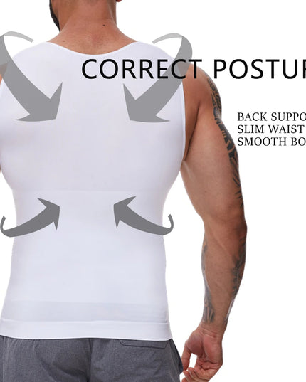 Men's Compression Vest: Tummy Control Shapewear for a Slimmer Abdomen