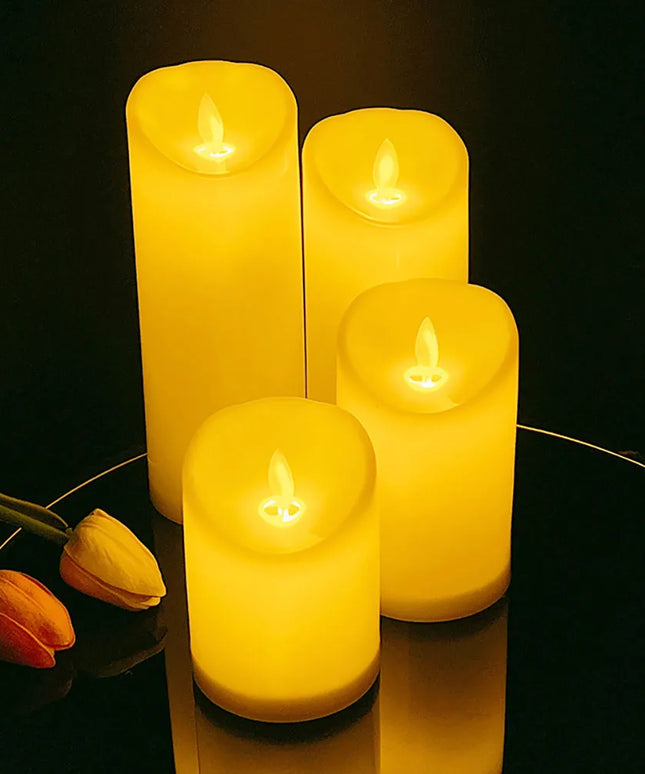 LED Swinging Candle Head with Remote: Perfect for Christmas Decorations