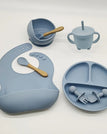 Gray and blue 8 piec