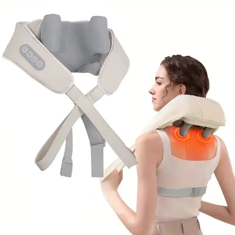 Multi-Functional U-Shaped Kneading Massage Cape: Cervical Spine and Shoulder Massager