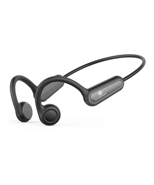 Real Bone Conduction Bluetooth Earphones: Open Ear Design with Microphone for Workouts