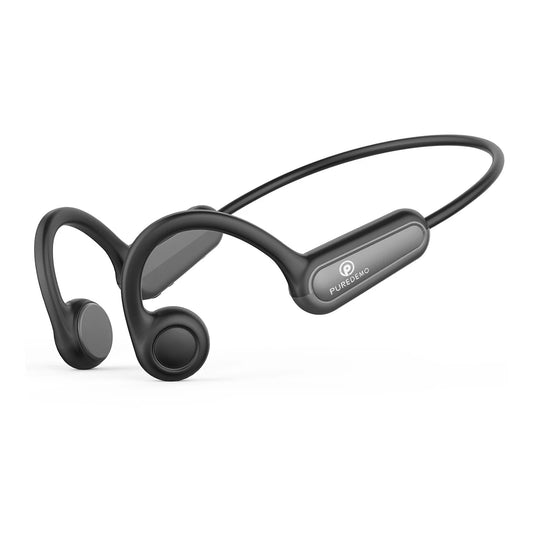 Real Bone Conduction Bluetooth Earphones: Open Ear Design with Microphone for Workouts