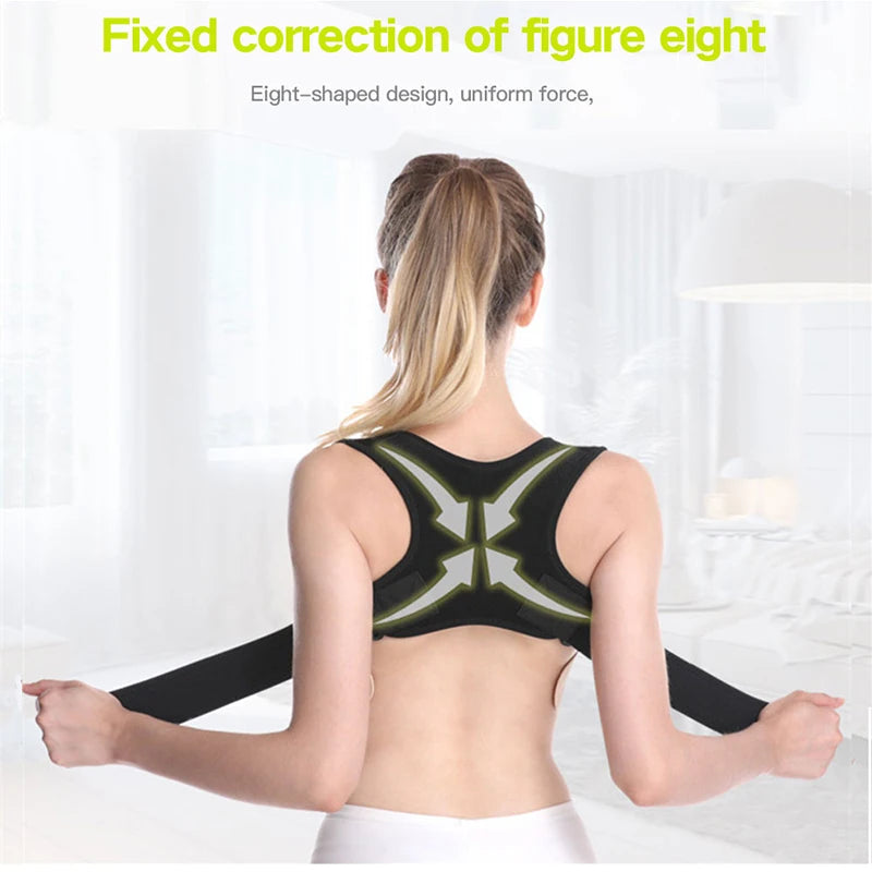 Posture Corrector Back Brace: Adjustable Shoulder Support for Improved Back Health