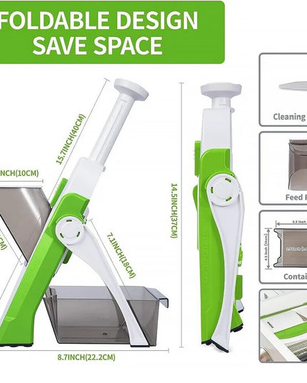 Multi-Functional Vegetable Slicer: Safe Chopper for Potatoes, Shredders, and Kitchen Gadgets