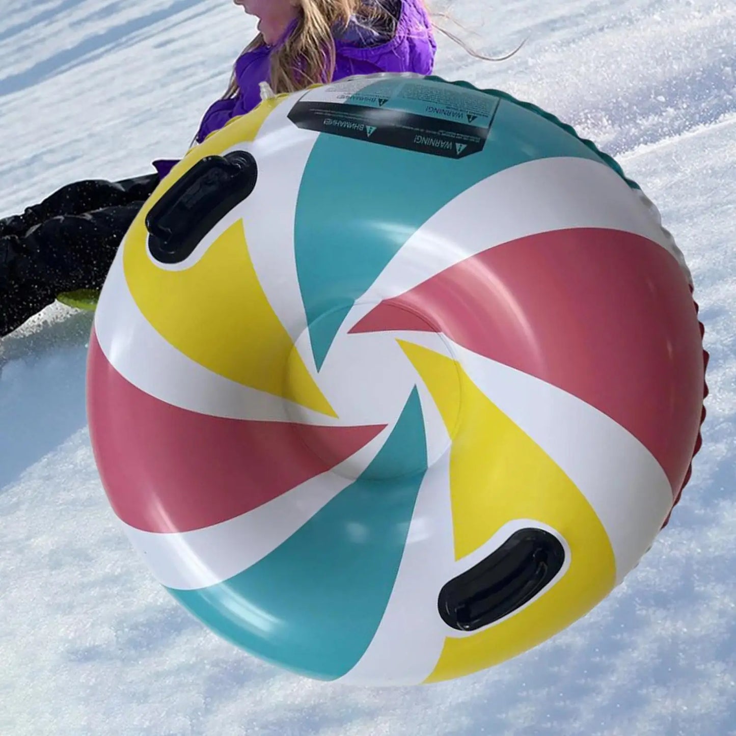 Winter Snow Tubes: 35.83-Inch Inflatable Sled for Kids and Adults – Fun Multicolor Options