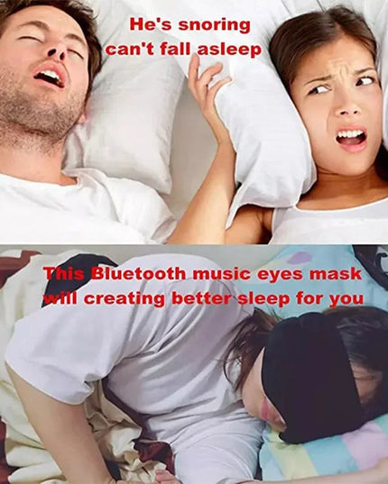 Bluetooth Sleeping Headphones Eye Mask: Soft Wireless Music Earphones for Sleep