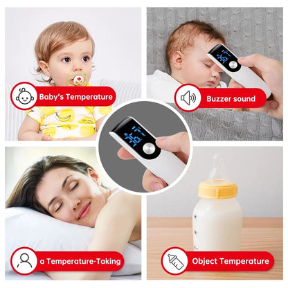 LCD Infrared Fever Thermometer: Non-Contact Body Temperature Measurement for All Ages