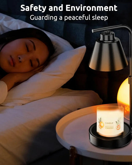 Candle Warmer with Timer: Dimmable Electric Wax Melt Lamp for 3-Wick Scented Candles