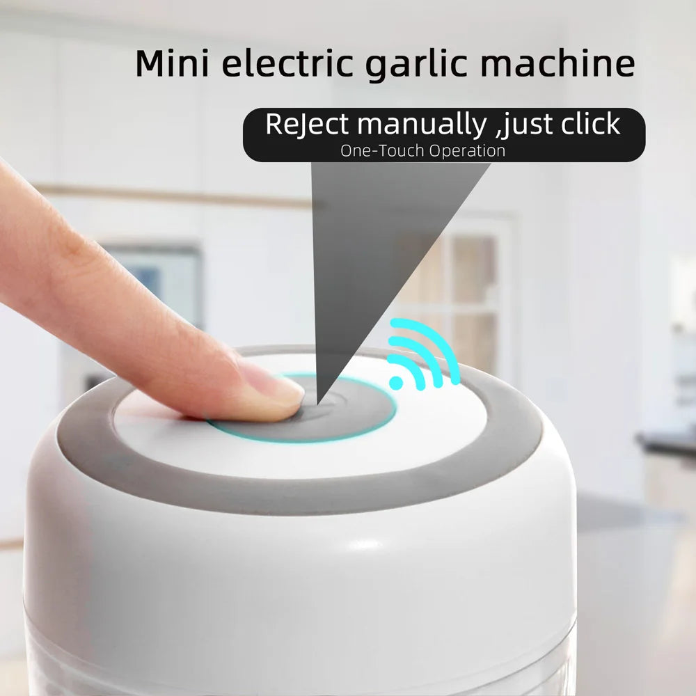 Portable Electric Kitchen Chopper: Mini Garlic Masher and Meat Grinder with USB Charging