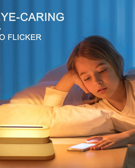 Fast Charge Wireless Desk Lamp: Adjustable Touch Light for Bedroom and Office Use