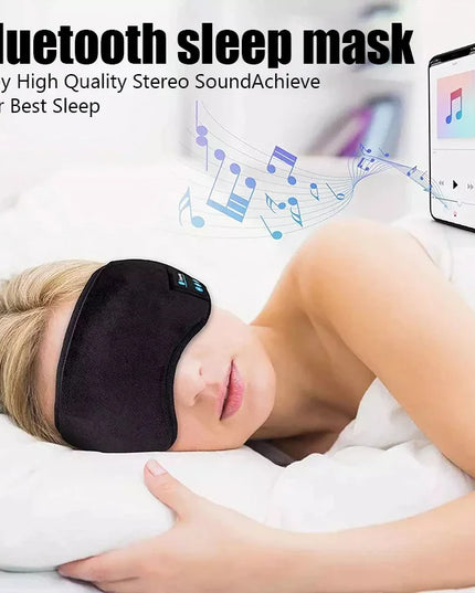 Bluetooth Sleeping Headphones Eye Mask: Soft Wireless Music Earphones for Sleep