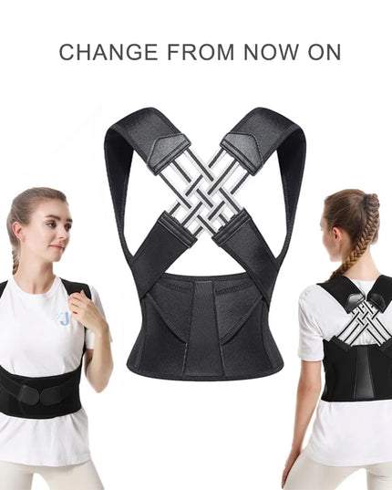 Adjustable Back Posture Corrector Brace: Breathable Support for Kids, and Adults