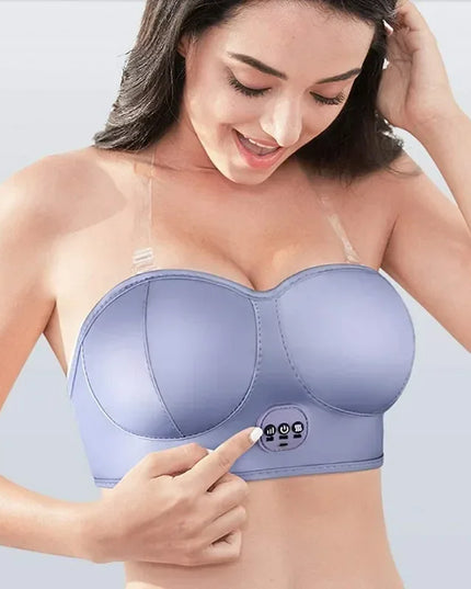 Electric Breast Massager: Wireless Bra for Enhancement and Hot Compress