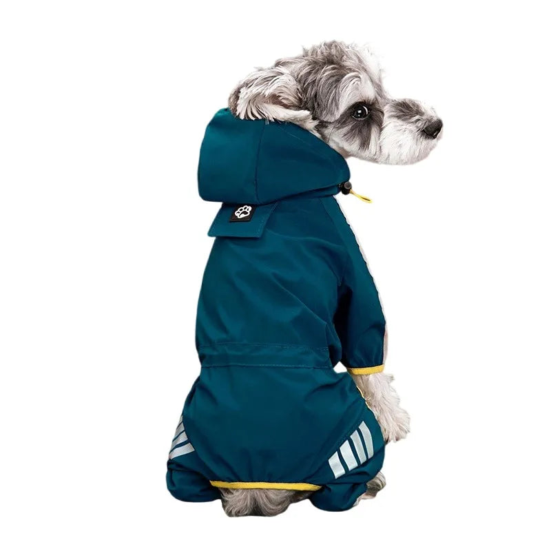 Reflective Raincoat for Dogs: Waterproof Overalls for Small and Medium Pets